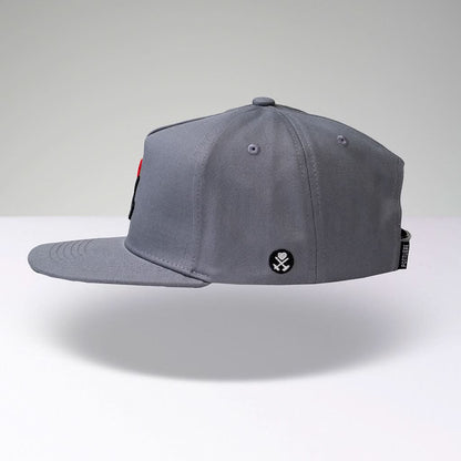 Kohle & Herz Snapback - Grau