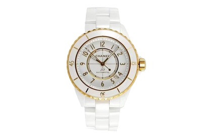 New White Ceramic Yellow 18K Gold Watch（12.1mechanical movement）