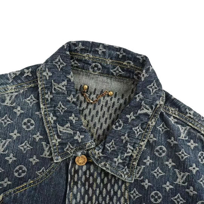 24SS joint jacquard denim jacket