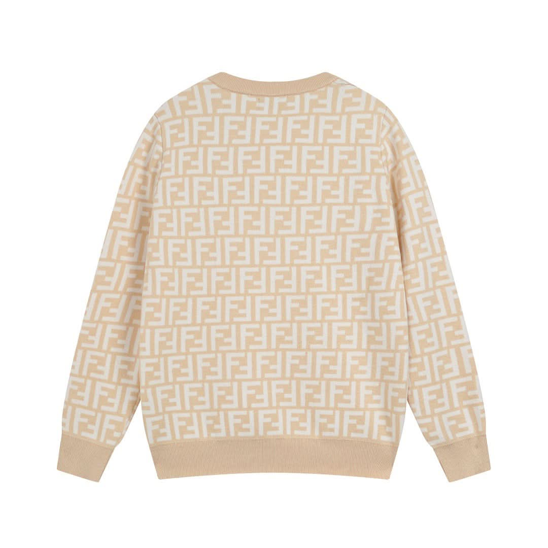 24SS Fashion elements jacquard wool knitwear