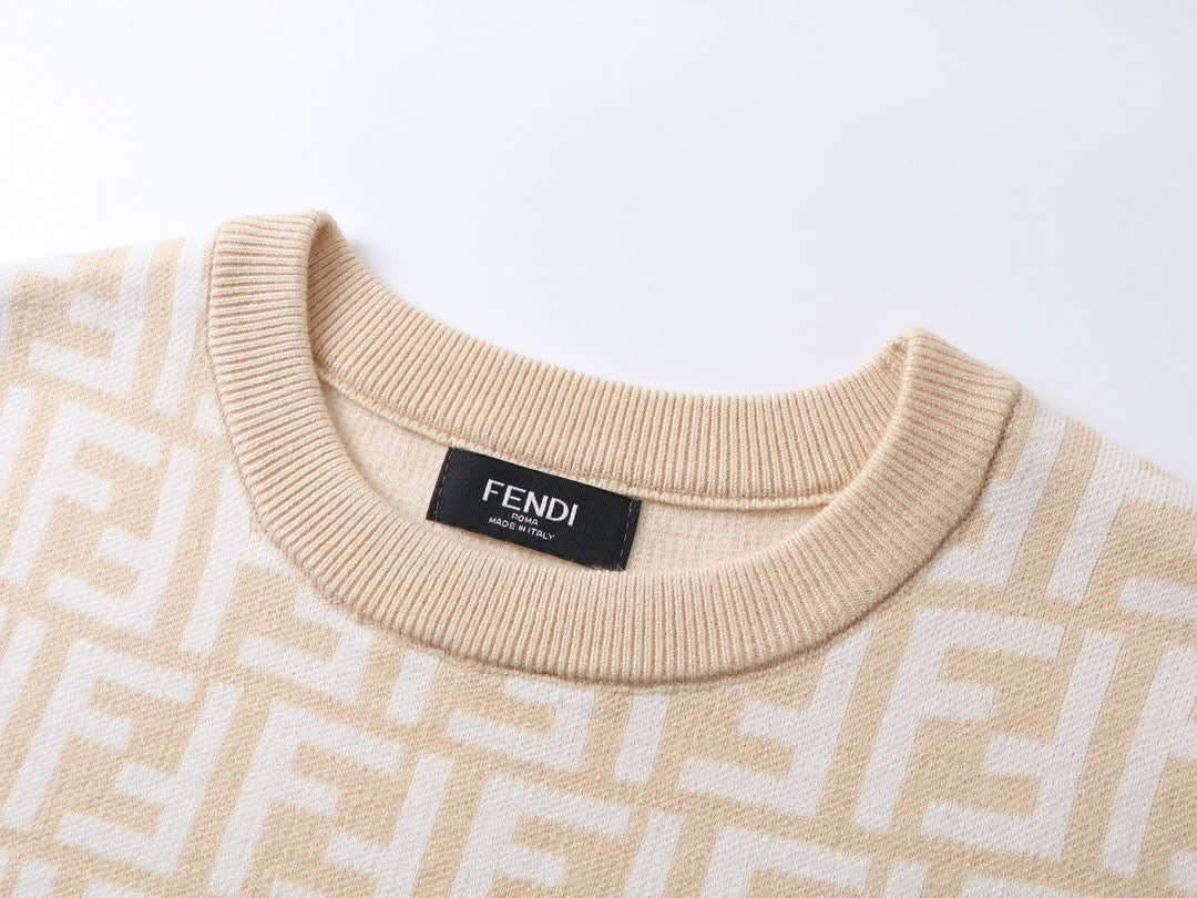 24SS Fashion elements jacquard wool knitwear