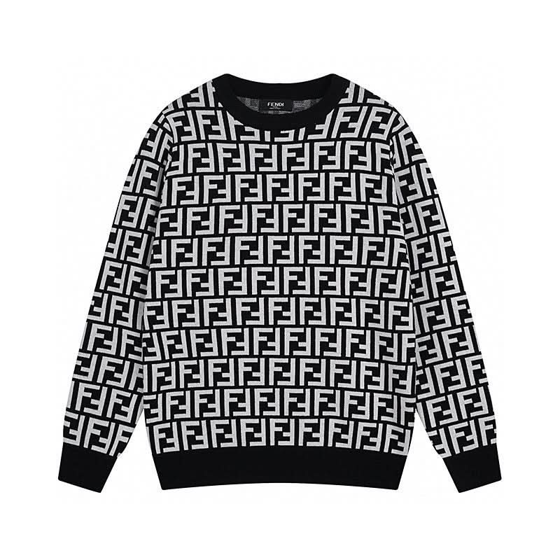 24SS Fashion elements jacquard wool knitwear