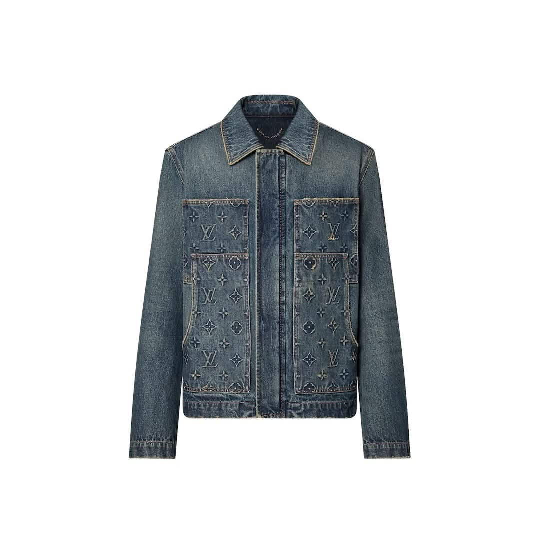 24SS joint jacquard denim jacket