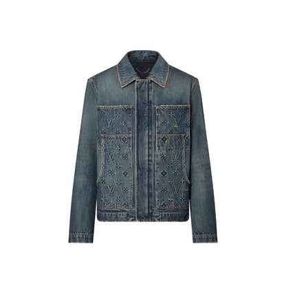 24SS joint jacquard denim jacket