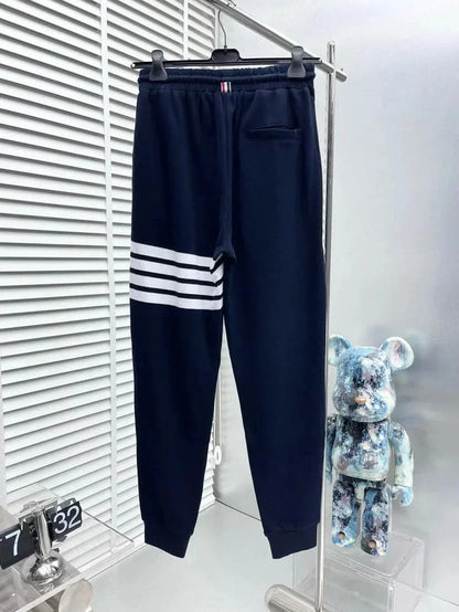 classic striped loose track pants