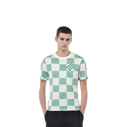 Louis Classic white and green plaid T-shirt