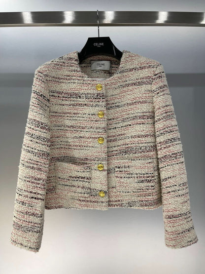 24FW NEW floral tweed jacket