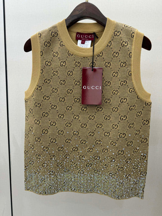 GUC Retro Glitz Sleeveless Top in Fine Kni