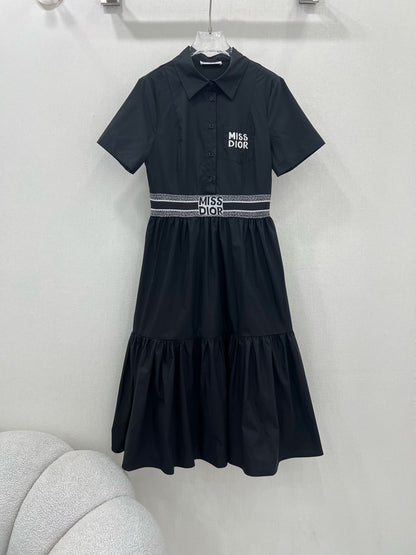 YY-Knit Waist-Cinching Dress