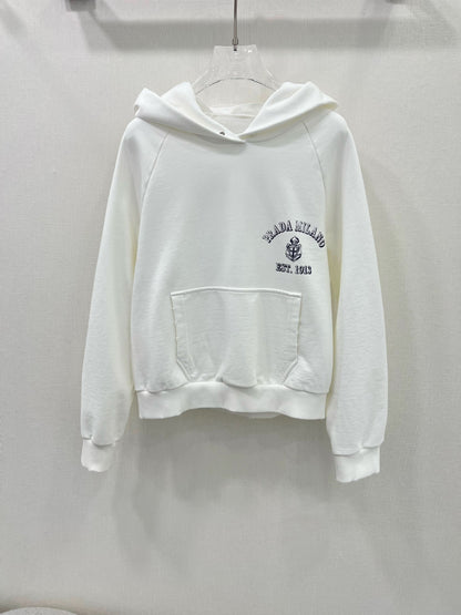 YY - Letter Hooded Front Pocket Sweatshirt