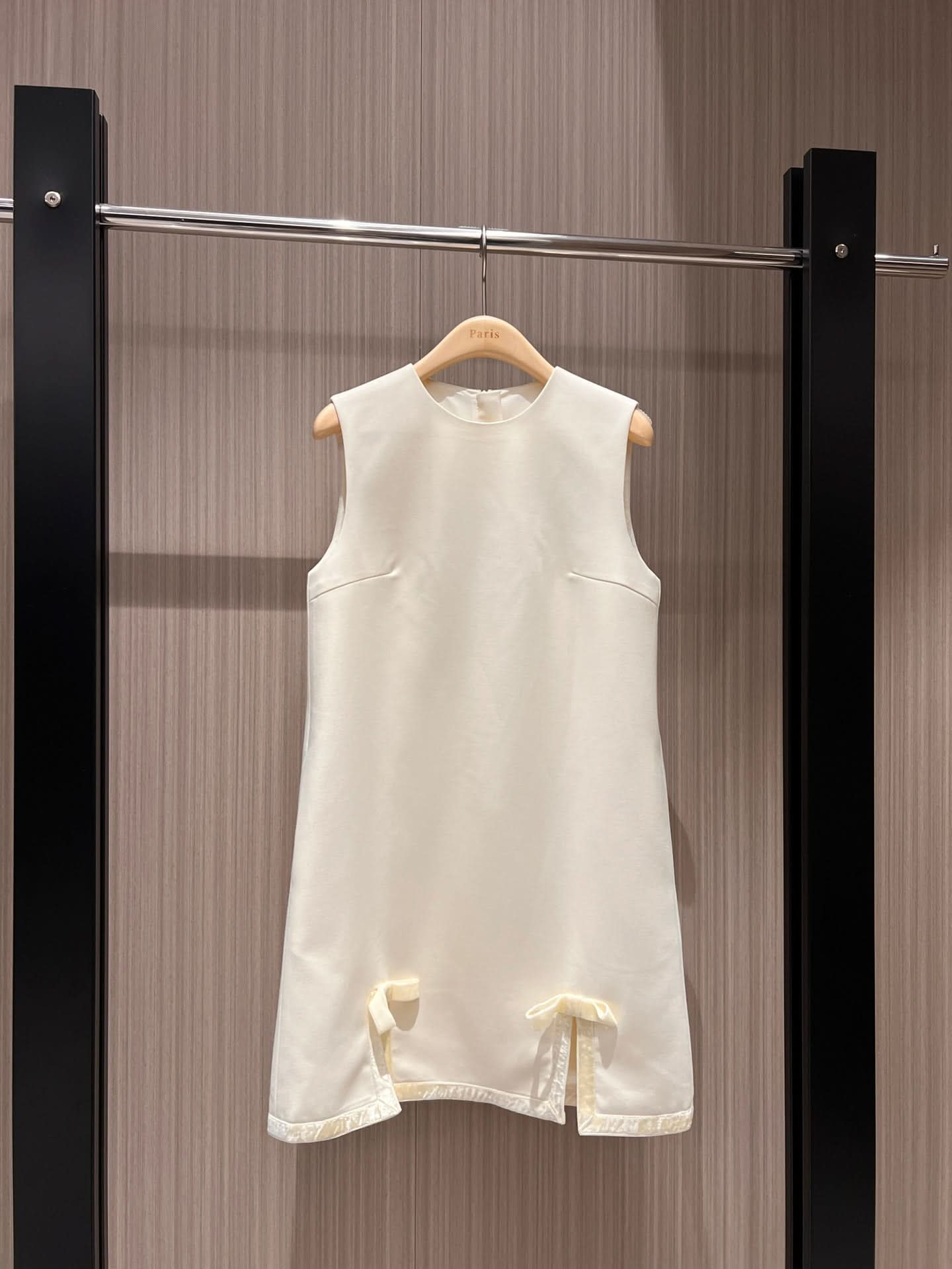 YY-Sleeveless Bow-Embellished Vest Dress