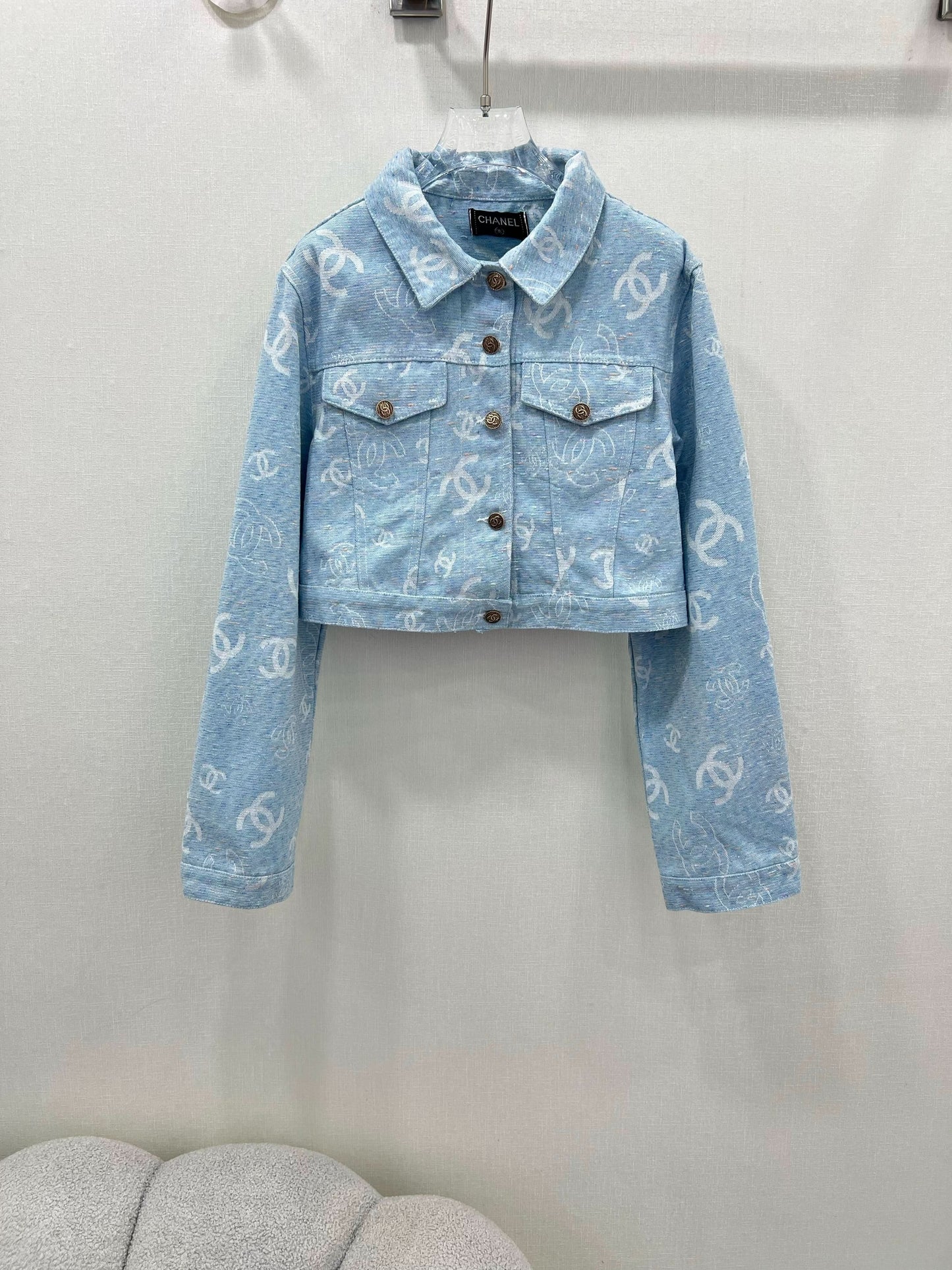 YY-Jacquard denim jacket