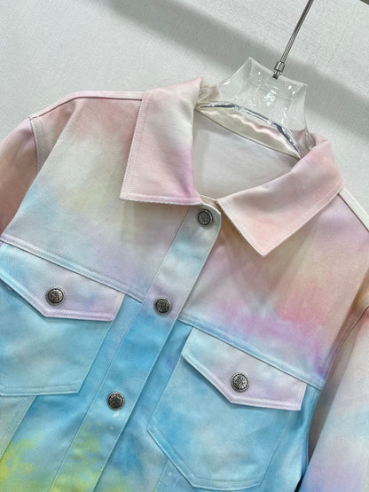 YY-Tie-Dye Denim Jacket