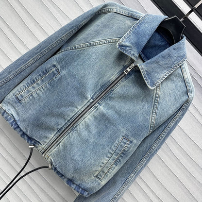 YY-Zipper denim jacket