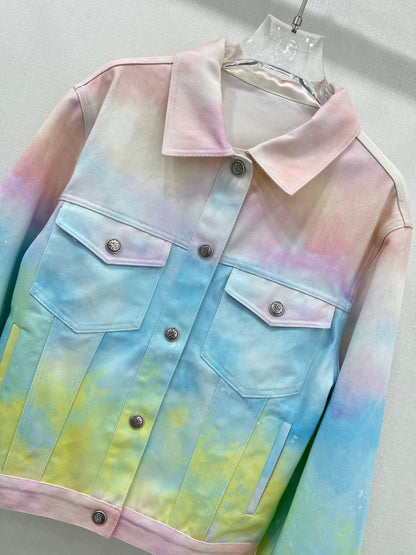 YY-Tie-Dye Denim Jacket