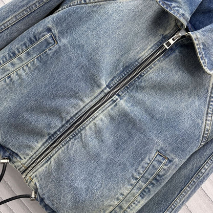 YY-Zipper denim jacket