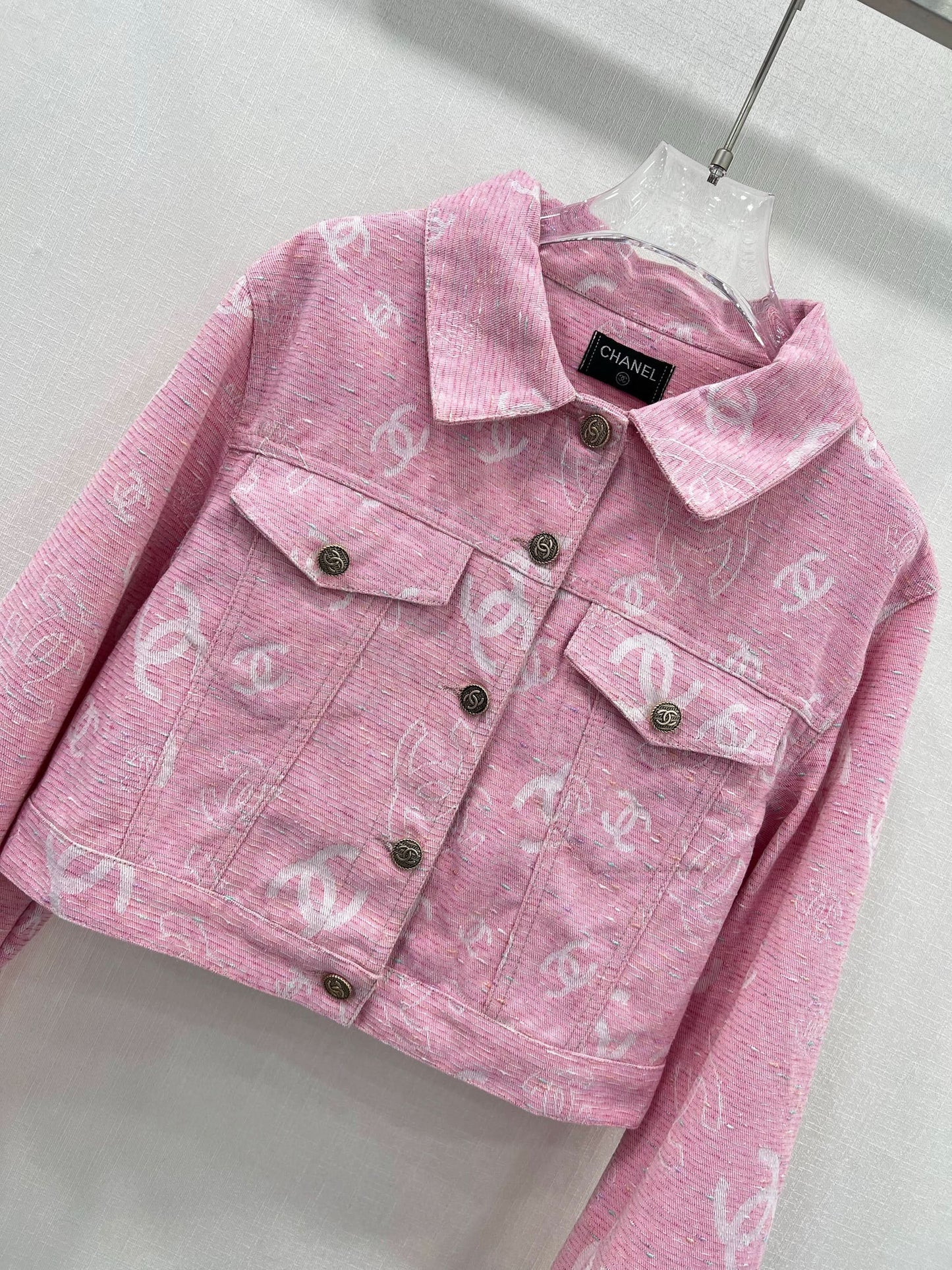 YY-Jacquard denim jacket