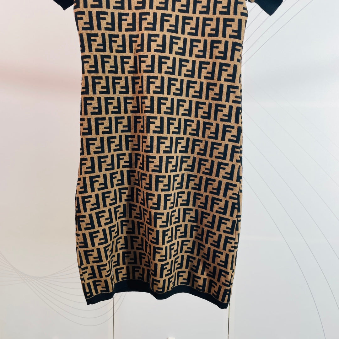 FEN Classic Jacquard Dress in Luxe Blend