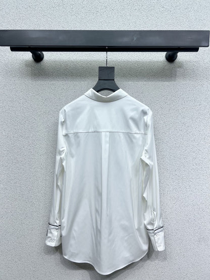 YY-Embroidered Letter Shirt