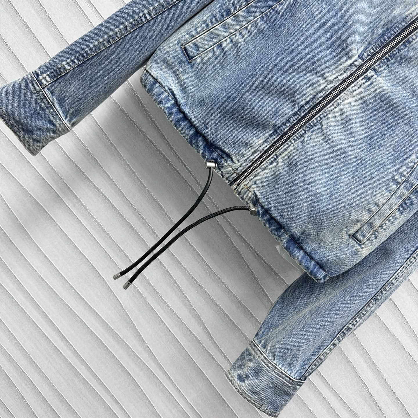 YY-Zipper denim jacket