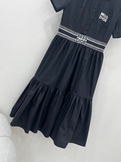 YY-Knit Waist-Cinching Dress