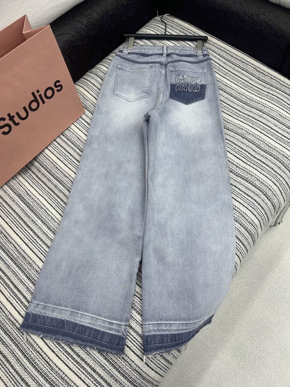 YY-Custom Handcrafted Rhinestone Jeans