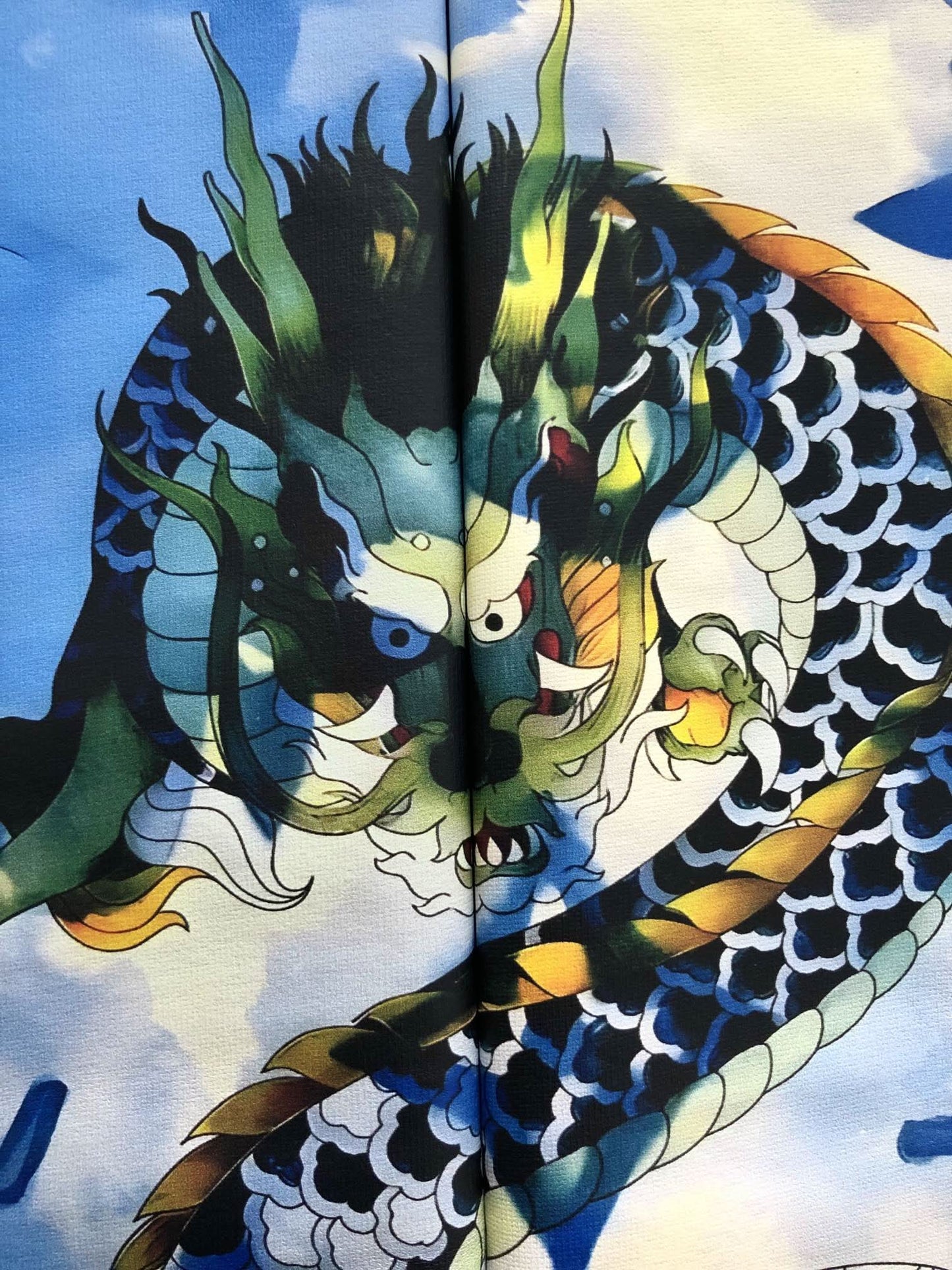 FG-Dragon and cloud print T-shirt