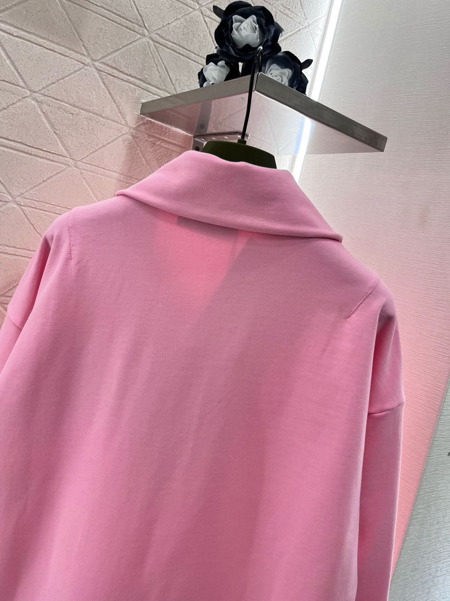 YY-Convertible Collar Stand-Up Collar Sweatshirt