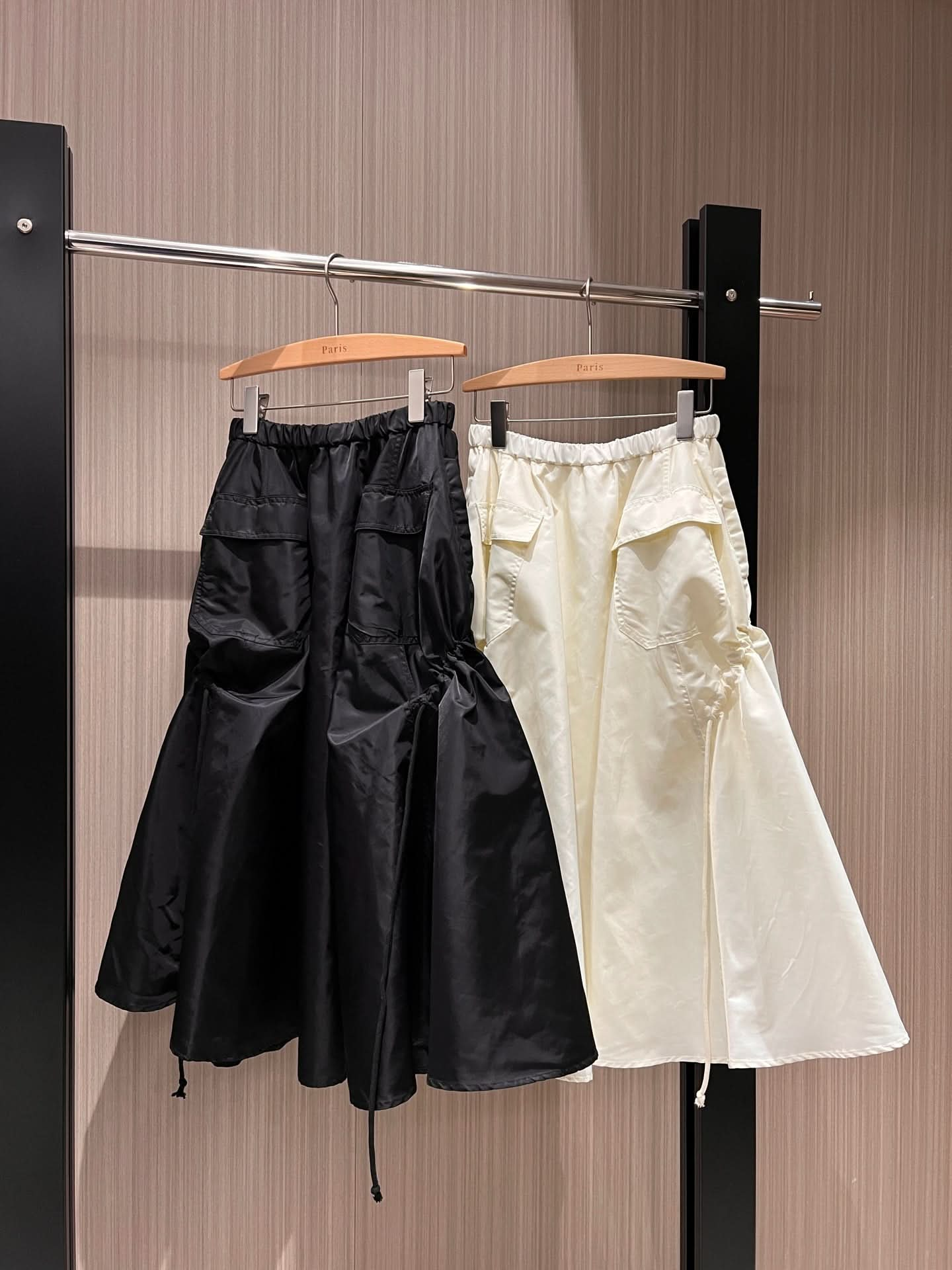 YY-Elastic Waist A-Line Flare Skirt