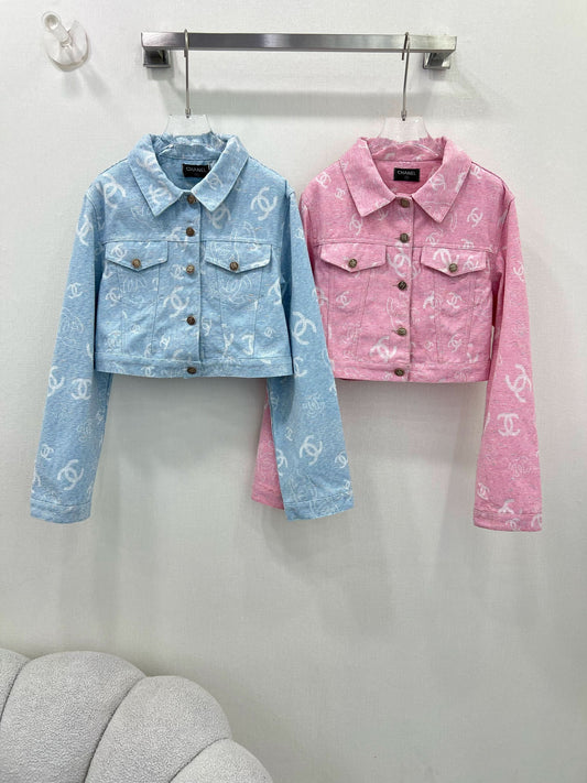 YY-Jacquard denim jacket