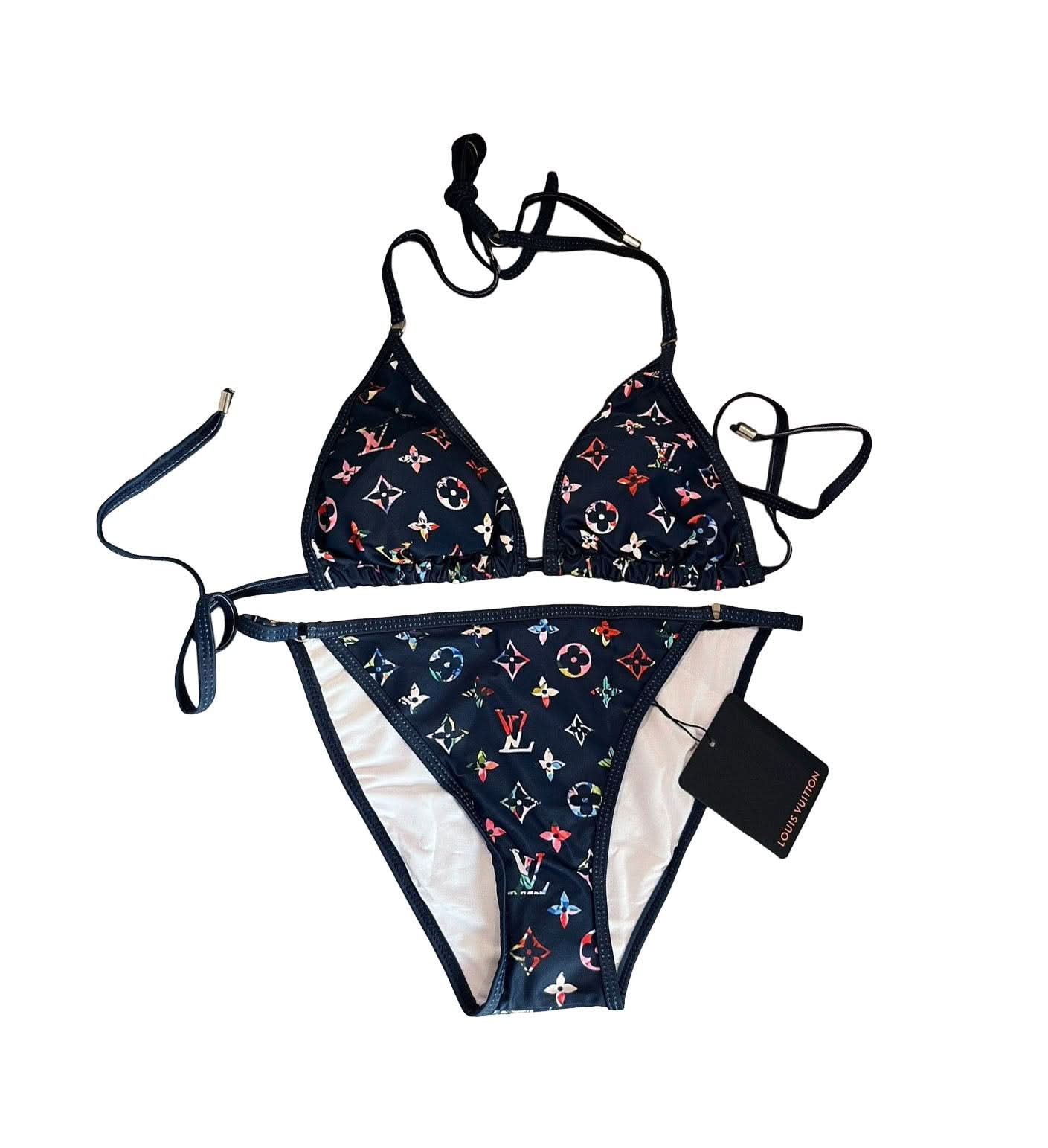 Classic floral bikini swimsuit