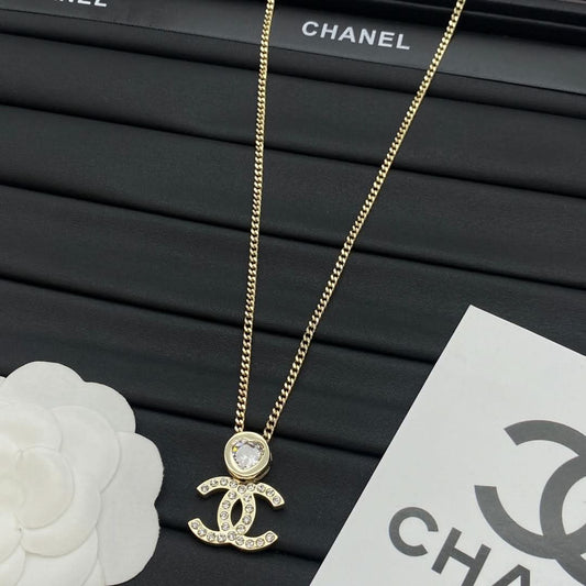 New Diamond Logo Pendant Necklace